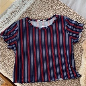 Striped crop top